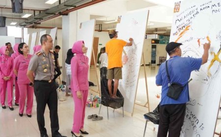 Sambut Hari Bhayangkara ke -80, Kapolresta Malang Kota Gelar Lomba Mural