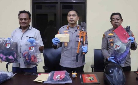Polres Pacitan Amankan Dua Tersangka Penyiram Air Keras Penjual Tempe