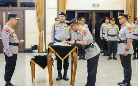 Kapolri Pimpin Sertijab Sejumlah PJU Mabes Polri dan Kapolda