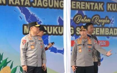 Polri Bersama Petani Jagung Tuban Bersiap Sambut Kehadiran Presiden RI pada Panen Raya