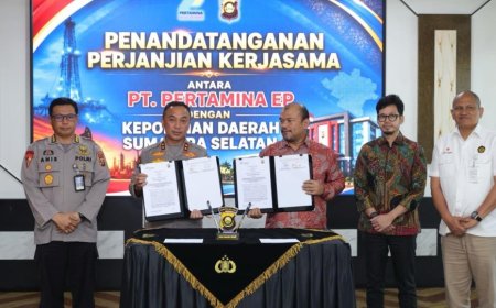 Kapolda Sumsel Jalin Kerja Sama Strategis dengan PT Pertamina EP