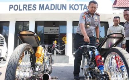 Polres Madiun Kota Gagalkan Aksi Balap Liar di Jiwan