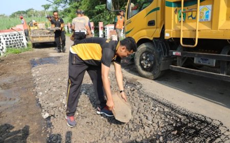 Polres Magetan Revitalisasi Jembatan Mangge untuk Masyarakat