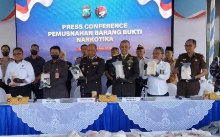 Ditresnarkoba Polda Jatim Musnahkan 22,226 Kg Kokain, Tegaskan Komitmen Perang Melawan Narkoba