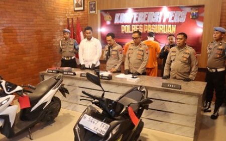 Polres Pasuruan Ungkap 3 Kasus Kejahatan Jalanan, Tersangka Begal Diamankan