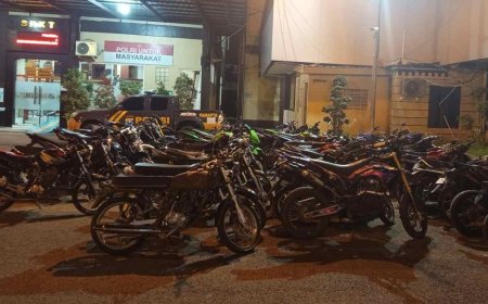 Bikin Resah Warga, Puluhan Motor Kenalpot Brong Ditindak dalam Patroli Skala Besar Polres Lamongan