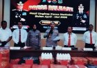 Polres Kediri Ungkap 46 Kasus Narkotika dan Okerbaya, Mengamankan 50 Tersangka