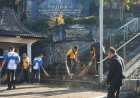 Polres Lumajang Gelar Bakti Religi Bersihkan Sejumlah Tempat Ibadah Sambut Hari Bhayangkara ke -80