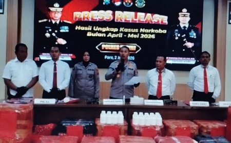 Polres Kediri Ungkap 46 Kasus Narkotika dan Okerbaya, Mengamankan 50 Tersangka