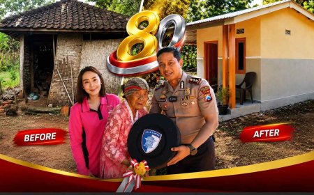 Polres Sumenep Resmikan Bedah Rumah Warga Tak Layak Huni, Wujud Kepedulian Polri di Hari Bhayangkara Ke-80