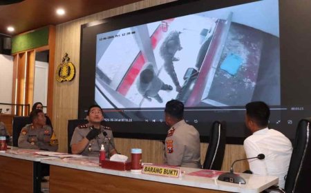 Polres Lamongan Ungkap Jaringan Ganjal ATM Lintas Daerah, 5 Tersangka Residivis Diamankan