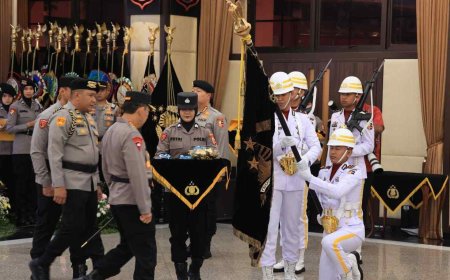 Jelang Hari Bhayangkara ke-80, Polri Gelar Upacara Penyucian Panji Rastra Sewakottama
