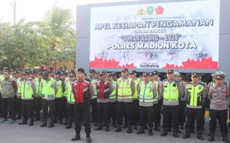 Polres Madiun Kota Siagakan 983 Personel Gabungan Layanan Pengamanan Suran Agung