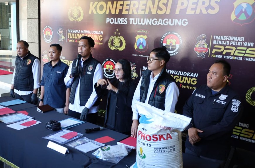 Polres Tulungagung Ungkap Fakta Baru Kasus Dugaan Peredaran Pupuk Tidak Terdaftar
