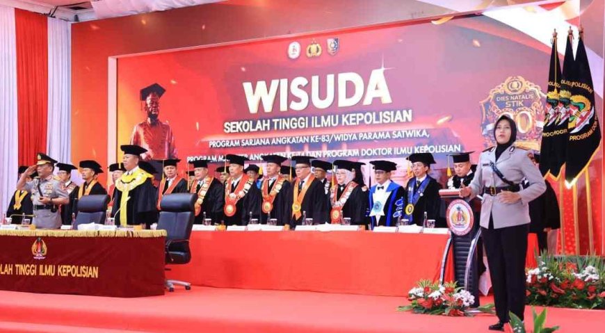 Lahirkan Pemimpin Polri Masa Depan, STIK Wisuda 289 Lulusan S1, S2, dan Doktor Ilmu Kepolisian