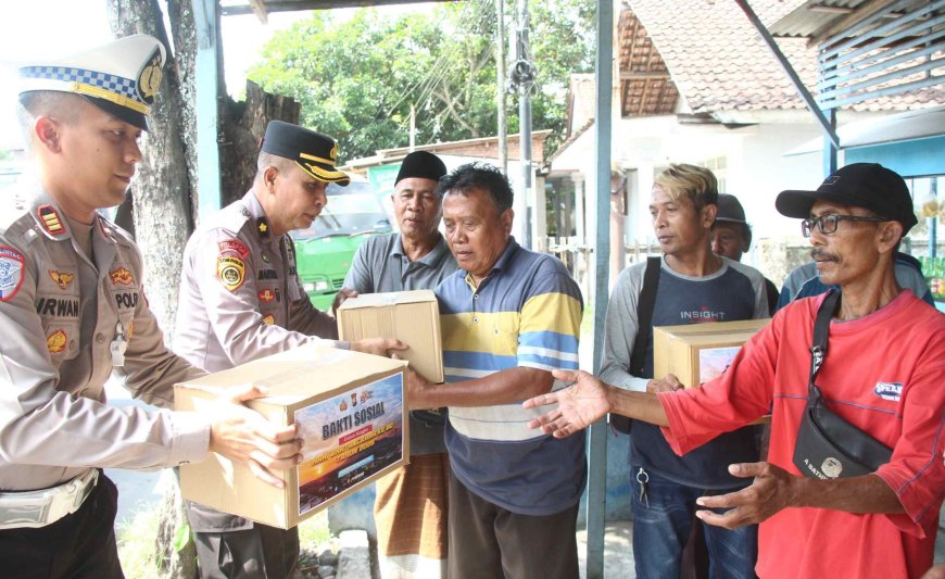 Sambut Hari Bhayangkara ke 80, Polres Bondowoso Salurkan Bantuan untuk Anak Yatim, Ojol dan Sopir Angkot