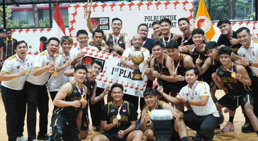 Tim Basket Polda Jatim Juara 1 Kapolri Cup 2026