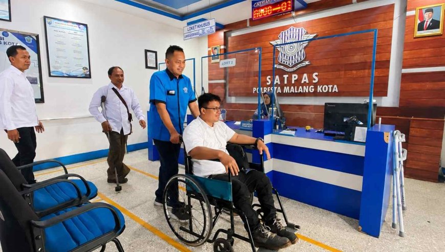 Polresta Malang Kota Berikan Layanan Prioritas Pembuatan SIM bagi Penyandang Disabilitas