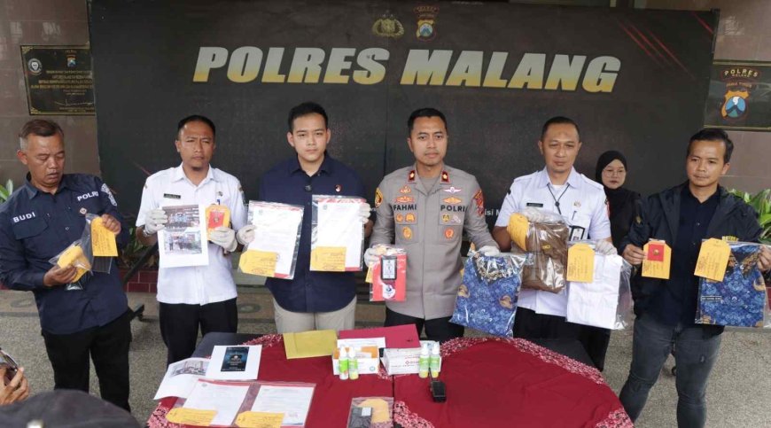 Polres Malang Bongkar Modus Penipuan Berkedok Program UMKM Dua Tersangka Diamankan