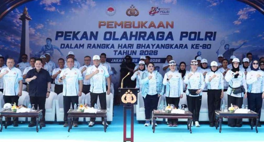 Menpora Erick Thohir Apresiasi Pekan Olahraga Polri 2026: Makin Banyak Event Olahraga, Makin Baik untuk Bangsa