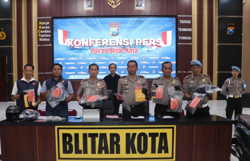 Polres Blitar Kota Amankan Tersangka Komplotan Perampok Lintas Daerah Sasar Minimarket