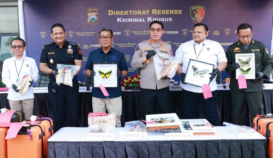 Ditreskrimsus Polda Jatim Ungkap Tiga Kasus Kejahatan Sumber Daya Alam, Empat Tersangka Diamankan
