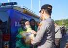 Polrestabes Surabaya Salurkan Paket Sembako untuk Warga di Hari Bhayangkara ke - 80