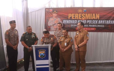 Kapolres  Probolinggo Resmikan Renovasi Polsek Bantaran dan Besuk,Tekankan Optimalisasi Pelayanan Publik