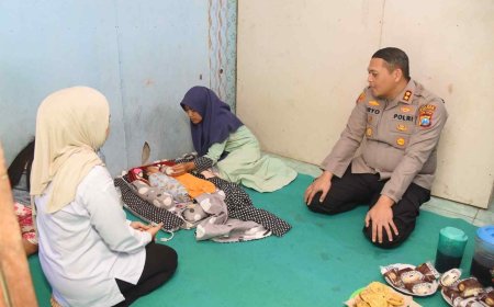Empati Tanpa Batas, Polres Bondowoso Bantu Keluarga Bayi Kembar yang Kehilangan Ibu