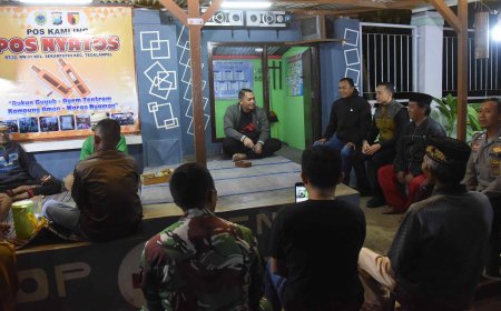 Kapolres Bondowoso Blusukan ke Pos Ronda, Bukti Sinergitas Polri dengan Masyarakat untuk Kamtibmas