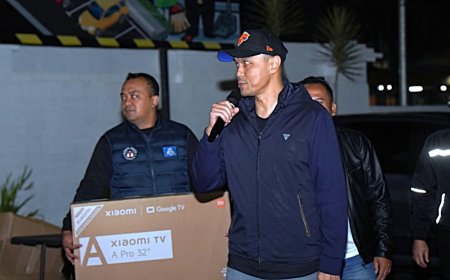 Gelar Nobar Final Piala Dunia 2026, Kapolresta Malang Kota Berbagi  100 Dorprise