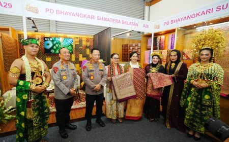 Polda Sumsel Sukseskan Bazar Kreasi Bhayangkari Nusantara, Angkat Potensi UMKM Lokal
