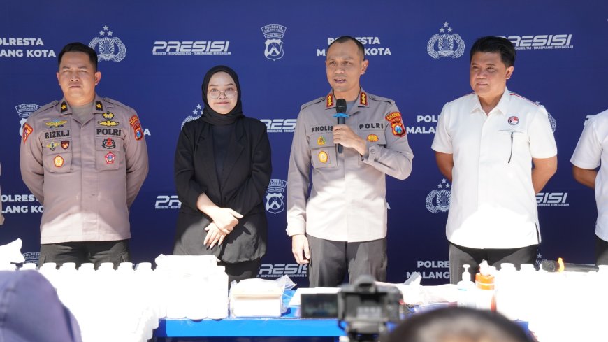 Polresta Malang Kota Bongkar Sindikat Narkoba Lintas Daerah, Sita 2 Kilogram Sabu, 500 Ekstasi dan 490 Ribu Pil Koplo