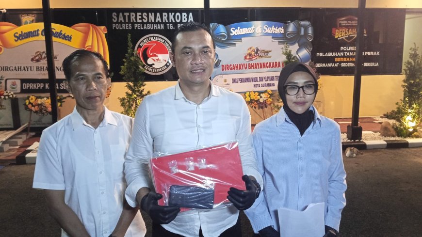 Polres Pelabuhan Tanjungperak Amankan Kurir Sabu Baru Dua Pekan Beraksi di Kenjeran