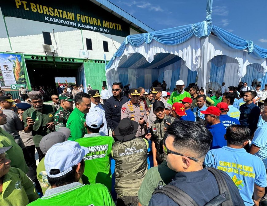 Dari Kampar ke Pasar Global, Kapolri Tinjau Inovasi Pupuk Batu Bara Karya Anak Bangsa