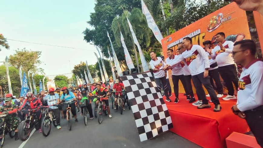 Lamongan Bhayangkara Fun Bike 2026 Meriah, Peserta dari Daerah di Jawa Timur