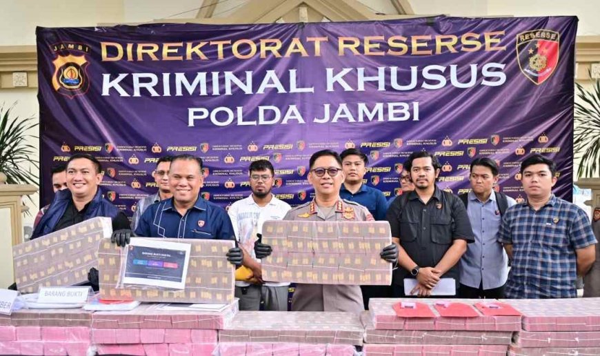 Ditreskrimsus Polda Jambi Ungkap Pembobolan Bank Jambi Rp144,82 Miliar, Tiga Tersangka Diamankan