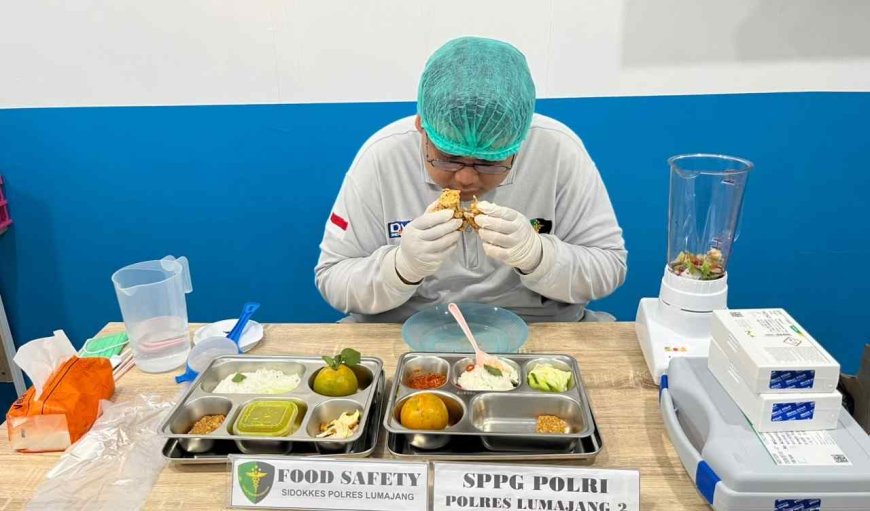 Polres Lumajang Pastikan Keamanan MBG Lewat Uji Lab Ketat di Dua Titik SPPG