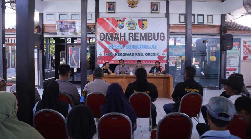 Perkuat Kamtibmas Berbasis Musyawarah, Ditbinmas Polda Jatim Asistensi Omah Rembug di Polres Gresik