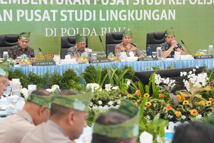 Kadiv Humas: Riau Pelopori Pusat Studi Kepolisian dan Lingkungan, Green Policing Masuki Babak Baru