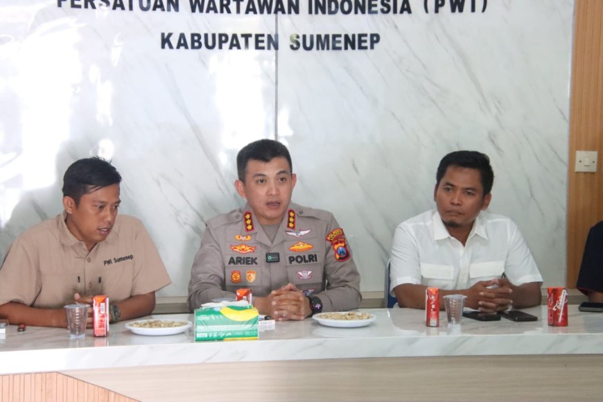 Polresta Sumenep Perkuat Sinergitas Bersama Awak Media Melalui Silaturahmi dan Dialog