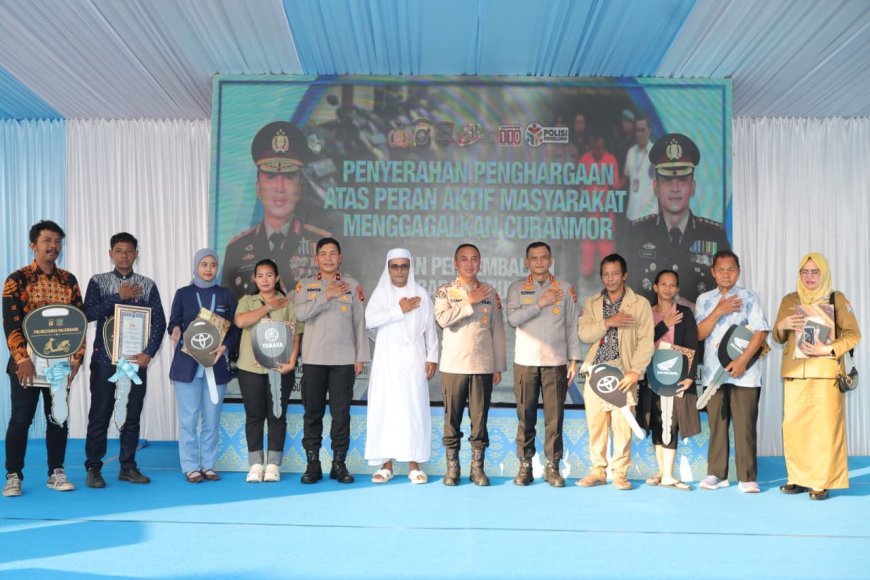 Kapolda Sumsel Pimpin Penyerahan Barang Bukti Kejahatan ke Korban