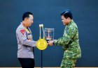 Kapolri Bersama Menko Polkam dan Pimpinan Lembaga Negara Perkuat Kebersamaan di Mabes TNI AL