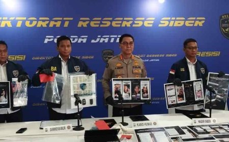 Subdit I DitresSiber Polda Jatim Bongkar  Arisan Online Fiktif, Satu Tersangka Wanita Diamankan