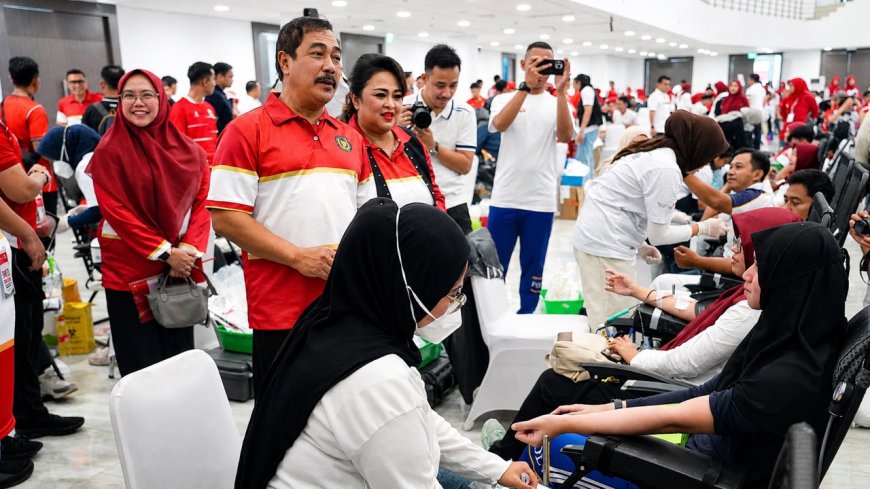 Berkolaborasi PMI, RSCM dan RS Dharmais, Kemenimipas Gelar Donor Darah Targetkan 1.000 Kantong