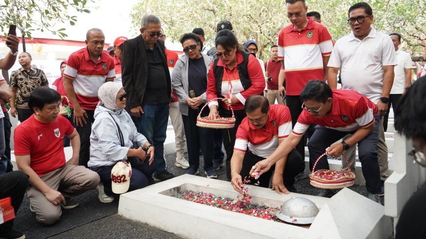 Sambut HUT RI ke 81, Kemenimipas Gelar Aksi Bersih TMP Taruna Tangerang dan Ziarah Tokoh Pejuang