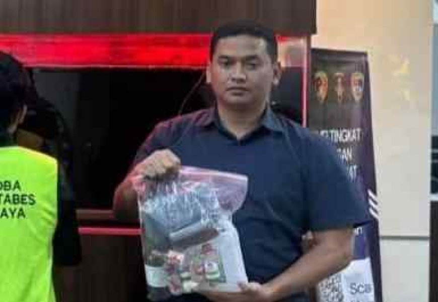 Polrestabes Surabaya Bongkar Pembuatan Tembakau Sintetis di Sidoarjo, Satu Tersangka Diamankan