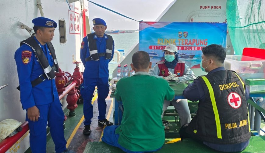 Ditpolairud Polda Jatim Gelar “Klinik Terapung” Layani Nelayan dan Pengguna Jasa Perairan