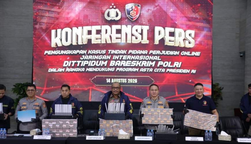 Bareskrim Polri Ungkap Jaringan Judi Online Internasional, Transaksi Capai Rp 890 Miliar